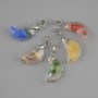 Pendant "Crescent Moon" (clear resin) 20x10x30mm ± assorted color
