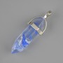 Pendant Toned glass hexagon crystal 30x8x41mm+