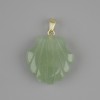 Shell pendant Jade 22x22xmm +/- , length 30mm +/-