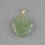 Shell pendant Jade 22x22xmm +/- , length 30mm +/-