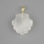 Pendant Shell Mountain Crystal 22x22xmm+-, Length 30mm+-