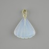 Pendant Shell Moonstone Opalite 20x20x20mm+-, length 28mm+-