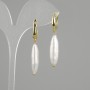 Baroque Pearl Earrings 25x6, 5mm+- , length 43mm+-