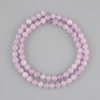 Kunzite tumbled bead, faceted round bead, diameter 6mm±, length 38cm± on a thread