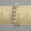 Green Apatite bracelet smooth bead, diameter 9mm+-, length 18cm+- stretch