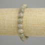Green Apatite bracelet smooth bead, diameter 9mm+-, length 18cm+- stretch