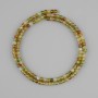 Beads Grossular green Garnet faceted cube, diameter 3x3mm +/- , length 39cm +/-