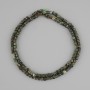 Seraphinite beads faceted cube, diameter 3x3mm +/-, length 39cm +/-