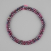 Sapphire Ruby faceted bead, diameter 3.5 mm +/-, length 38 cm +/-