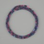 Sapphire Ruby faceted round bead, diameter 3mm +/- , length 38cm +/-