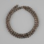 Beads Raw Smoky Quartz faceted cube, diameter 4.5-5mm ±, length 38cm ±