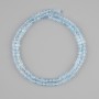 Topaz beads faceted cube, diameter 3x3mm +/-, length 39cm +/-