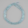 Topaz beads faceted cube, diameter 2x2, 5mm+- , length 39cm+-