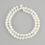 Adular smooth round beads, diameter 6mm+-, length 38cm+- on a string