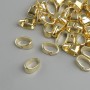 Jewelry findings Holder for pendant, diameter 3mm ±, length 7mm ±, metal color light gold, pack 35 pcs +