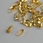 Jewelry Findings Pendant Holder for Necklace Pendant, diameter 3mm ±, length 7mm ±, gold metal color, pack 40 pcs +