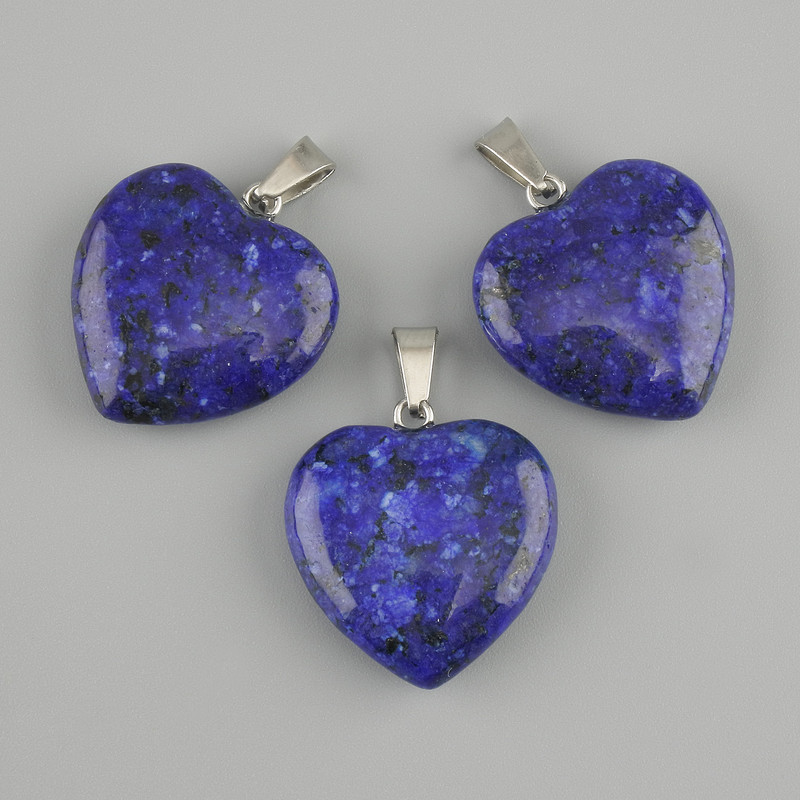Pendant Heart Lapis Lazuli 20x20x27mm+