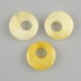 Citrin pendant doughnut (ring) natural stone, diameter 18x5mm +-, hole diameter 7mm +-