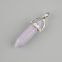 Pendant Aquamarine hexagonal crystal crystal sphere 8x31x41mm+