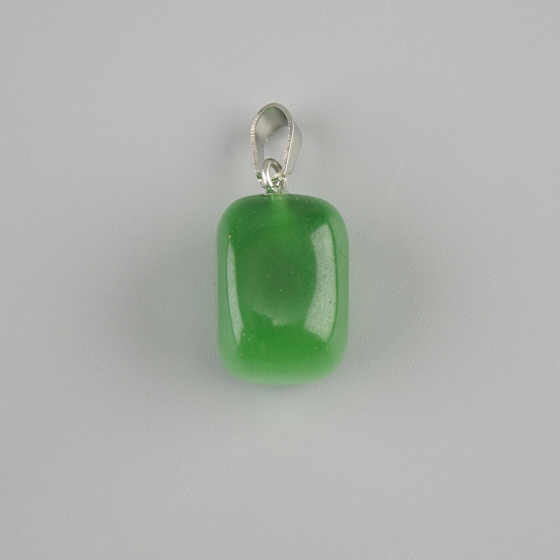 Pendant Totem Cat's Eye gemstone bar 14x11x11mm ±, length 23mm ± assorted sizes