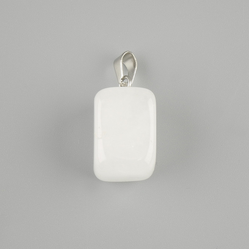 Totem pendant Mountain crystal faceted prism 14x11x11mm +-, length 23mm +-, assorted sizes