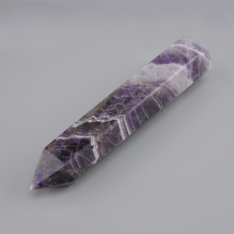 Amethyst natural stone souvenir pencil 16x33mm +- (assorted sizes) (per 100 g)