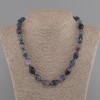 Necklace Fluorite grain 14x10mm+- , length 45cm+- with clasp