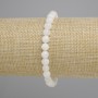 Adular bracelet smooth round bead, diameter 6mm +/-, length 18cm +/- stretch