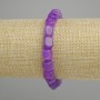 Sugilite bracelet cube beads, diameter 7–8 mm +/-, length 18 cm +/-, stretch