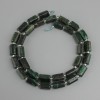 Emerald beads, faceted (ruble), diameter 10, 5×5–6 mm±, bead 3 mm±, length 39 cm±