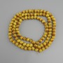 Yellow Tiger's Eye beads (artificial) smooth round bead, diameter 8mm±, length 80cm± on nylon thread