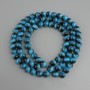 Lapis beads Tiger's Eye (single) smooth round bead, diameter 10mm+- , length 80cm+- on nylon thread