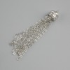 Price per 1 pc. Pendant Chain links silver-colored metal, diameter 8mm +/- , length 50mm +/-