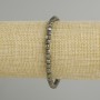 Bracelet Pyrite faceted cube, diameter 4x4mm +/-, length 18cm +/- stretch