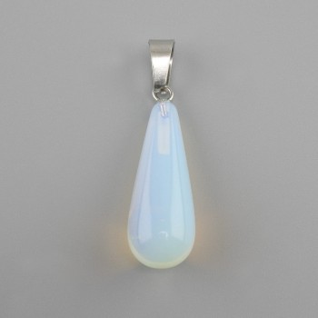 Pendant Drop Moonstone Opalite 10x26x36mm+