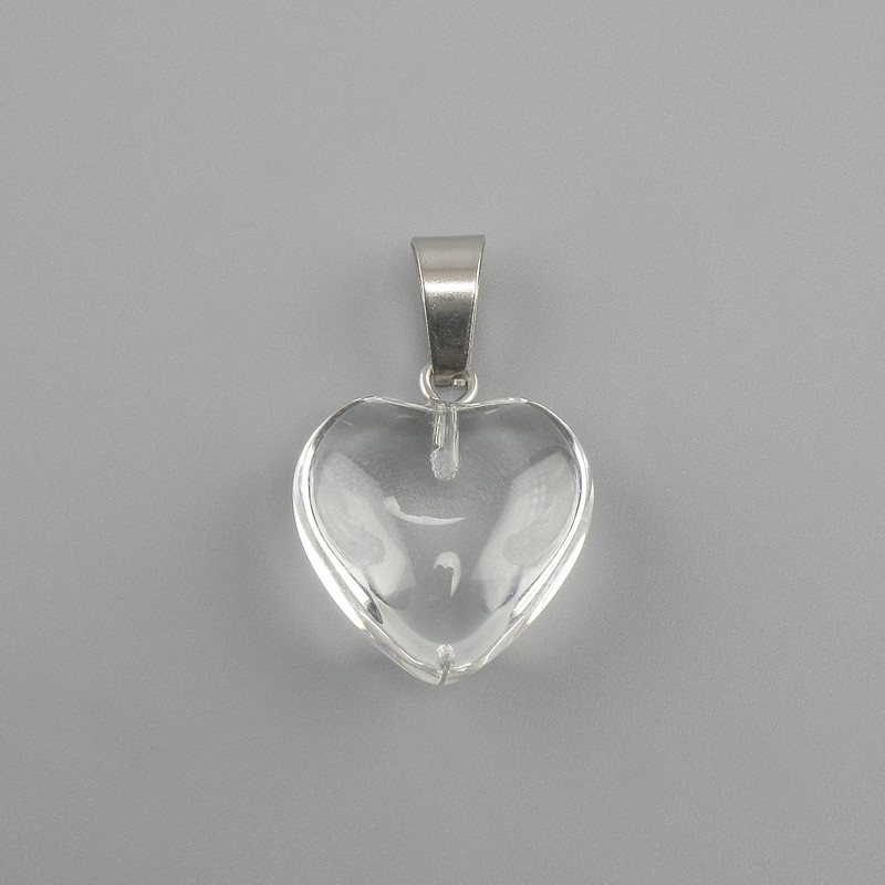 Heart Pendant, Glass 16×16×25 mm+