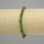 Diopside bracelet faceted bead, diameter 5 mm +/-, length 18 cm +/- stretch