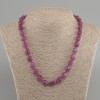 Turquoise Necklace Turmaline tumbled, diameter 12x7-8mm +/-, length 45 cm +/- with clasp