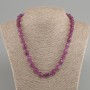 Turquoise Necklace Turmaline tumbled, diameter 12x7-8mm +/-, length 45 cm +/- with clasp