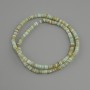 Abalone shell beads (Scapharca) rondelle, diameter 4×1.5–2 mm ±, length 38 cm ± on a thread