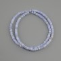 Shell beads Scapharca roundel, diameter 4x1, 5-2 mm ±, length 38 cm ± on a filament line