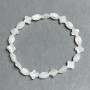 Pearl bracelet grain 9x6mm+-clover 8mm+-, length 18cm+- stretch