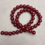 Turmaline press beads smooth round bead, diameter 8 cm +/-, length 38 cm +/-,