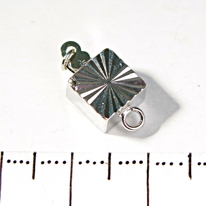 (18mm) Square Bracelet Clasp with Safety Lock