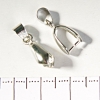 Pendants base with pin and cord base smooth large 20mm pack of 20