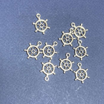 (20mm) Findings Ship's Wheel Pendant pack 20g +/-22pcs