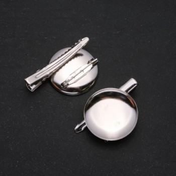 Price per Pack /10pcs. 23mm Metal Brooch Base