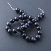 Natural Stone Beads on Strand Aventurine Blue Sand Night of Cairo, 12mm Diameter, 37cm