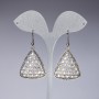 "Diamond Pyramids" Drop Earrings, 5cm length