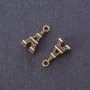 "Eiffel Tower" Pendant Finding, Bronze Metal Color, 1.6x0.8cm, 20g Pack +/-19pcs